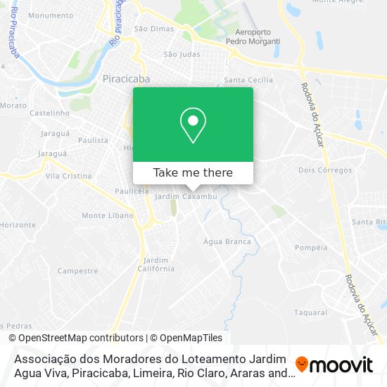 Associação dos Moradores do Loteamento Jardim Agua Viva map