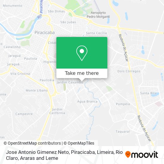Jose Antonio Gimenez Neto map
