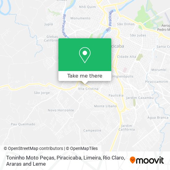 Toninho Moto Peças map