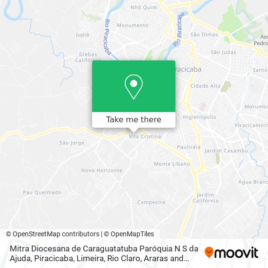 Mitra Diocesana de Caraguatatuba Paróquia N S da Ajuda map