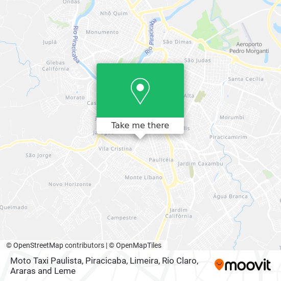 Moto Taxi Paulista map