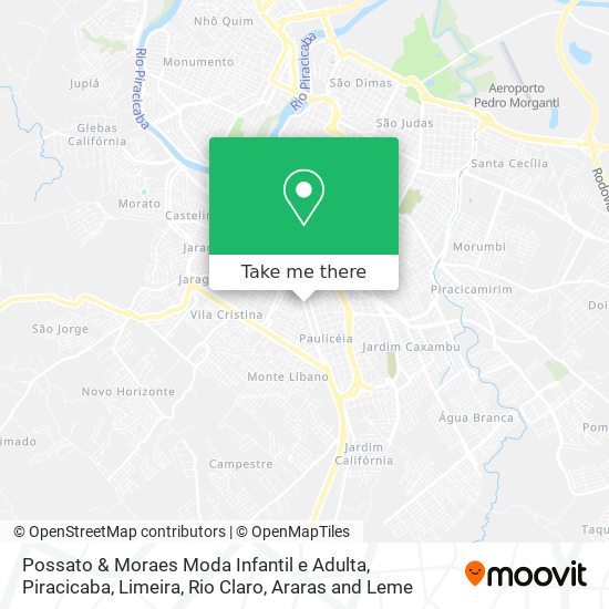 Possato & Moraes Moda Infantil e Adulta map