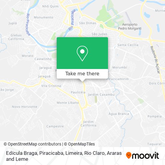 Edícula Braga map