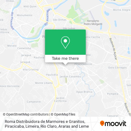 Roma Distribuidora de Marmores e Granitos map