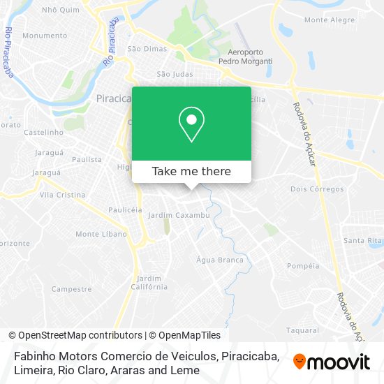 Fabinho Motors Comercio de Veiculos map