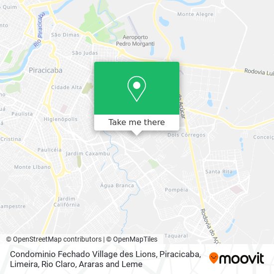Condominio Fechado Village des Lions map