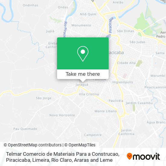 Telmar Comercio de Materiais Para a Construcao map