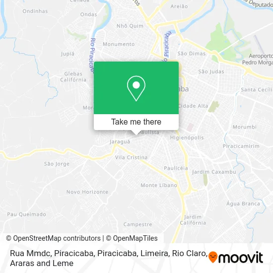 Rua Mmdc, Piracicaba map