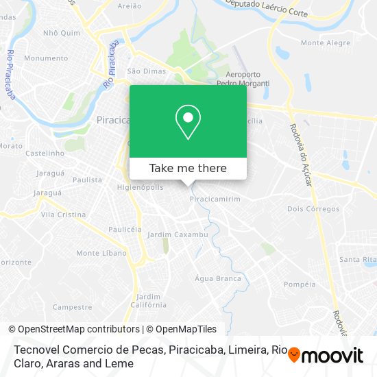 Tecnovel Comercio de Pecas map