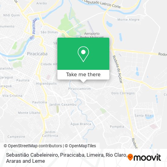 Sebastião Cabeleireiro map