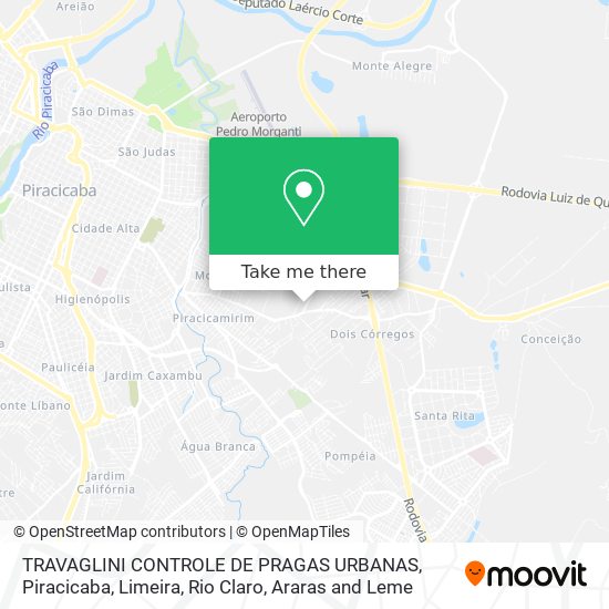 TRAVAGLINI CONTROLE DE PRAGAS URBANAS map