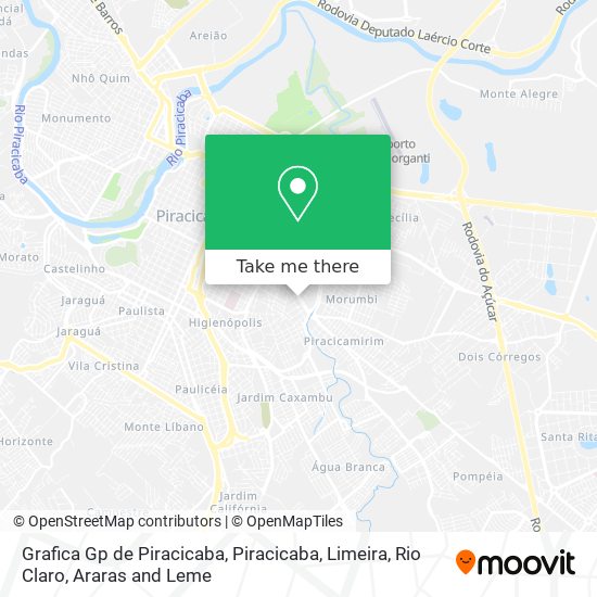 Grafica Gp de Piracicaba map
