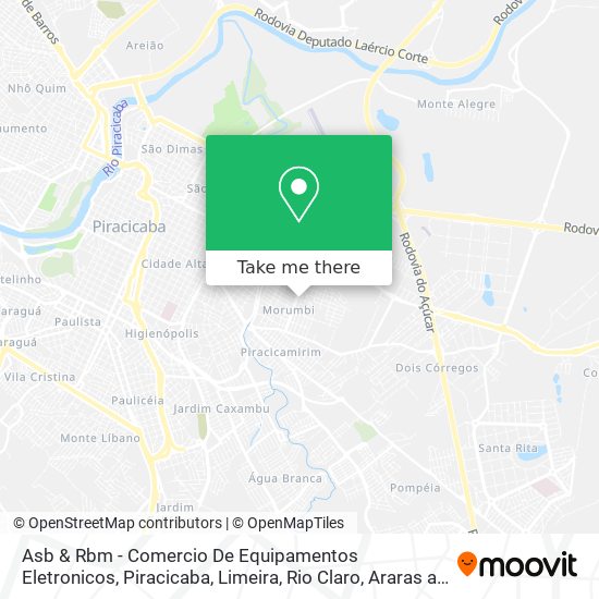 Asb & Rbm - Comercio De Equipamentos Eletronicos map
