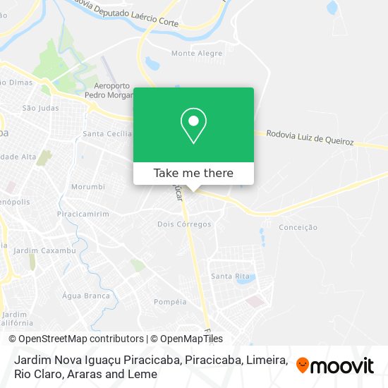 Jardim Nova Iguaçu Piracicaba map