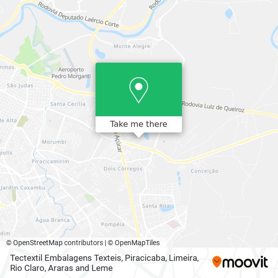 Tectextil Embalagens Texteis map