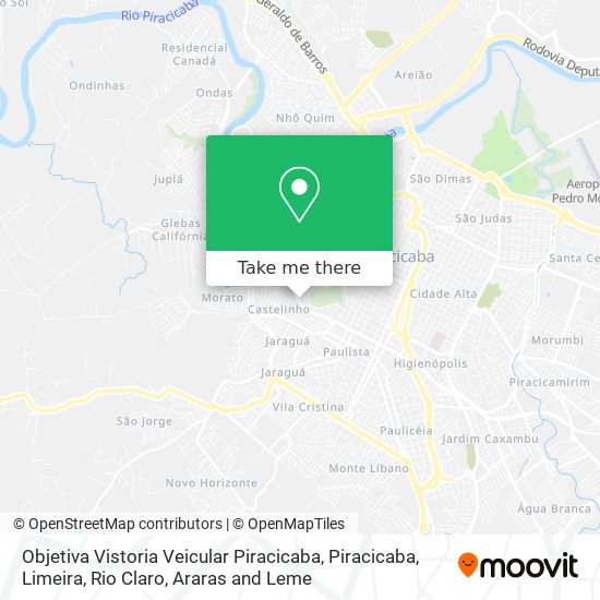 Objetiva Vistoria Veicular Piracicaba map