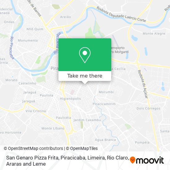 Mapa San Genaro Pizza Frita