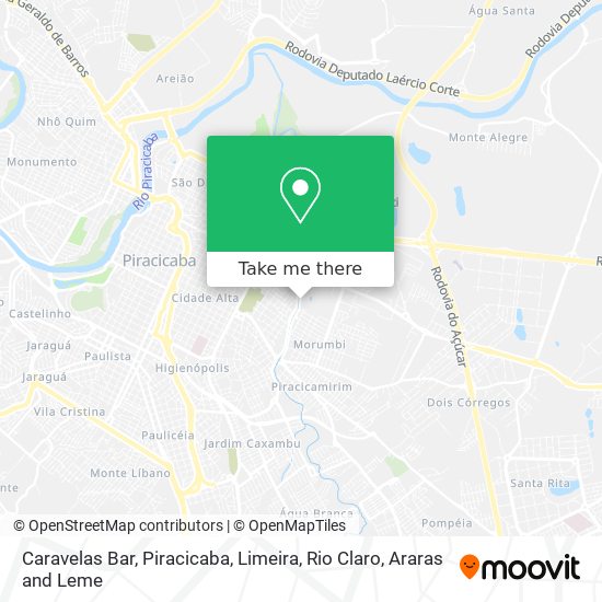 Caravelas Bar map