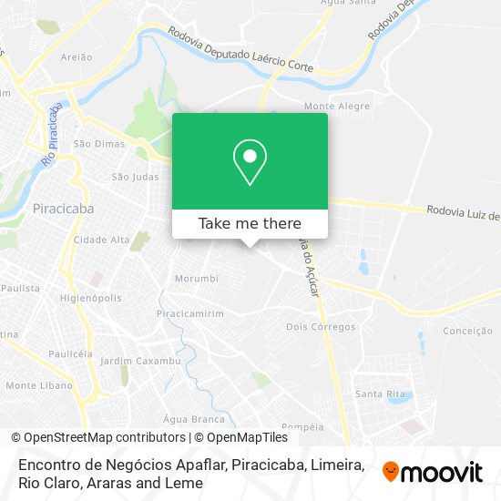 Encontro de Negócios Apaflar map
