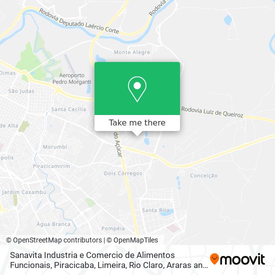 Sanavita Industria e Comercio de Alimentos Funcionais map