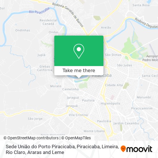 Sede União do Porto Piracicaba map