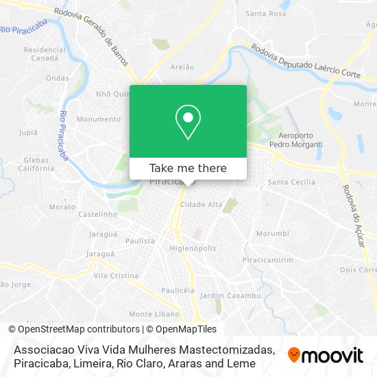 Associacao Viva Vida Mulheres Mastectomizadas map
