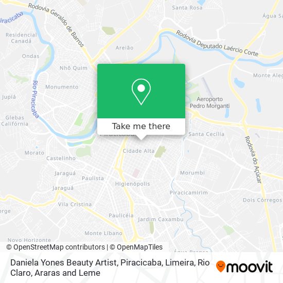 Daniela Yones Beauty Artist map