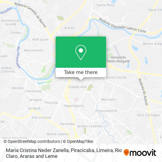 Maria Cristina Neder Zanella map