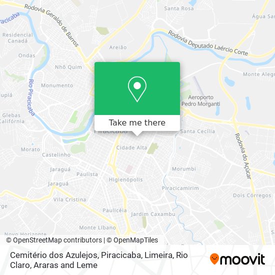 Cemitério dos Azulejos map