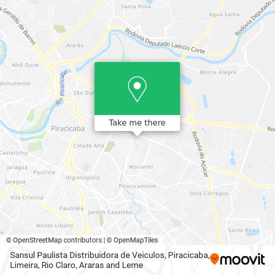 Sansul Paulista Distribuidora de Veiculos map