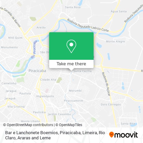 Bar e Lanchonete Boemios map