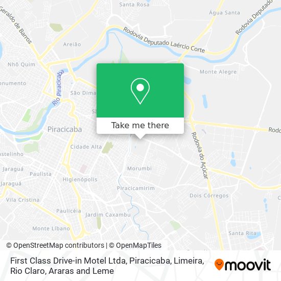 Mapa First Class Drive-in Motel Ltda