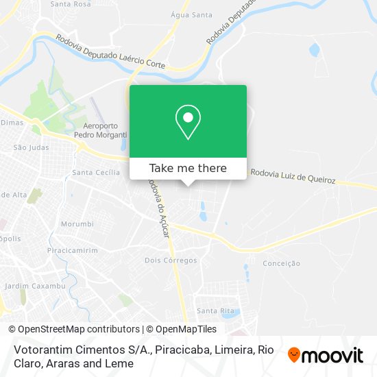 Votorantim Cimentos S/A. map