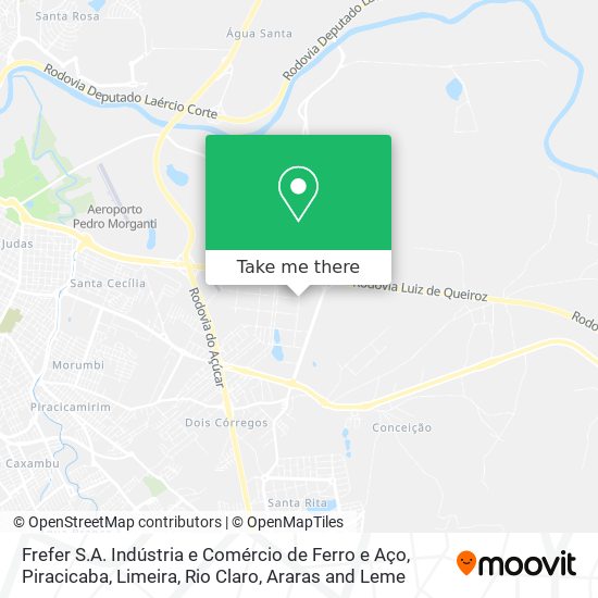 Frefer S.A. Indústria e Comércio de Ferro e Aço map