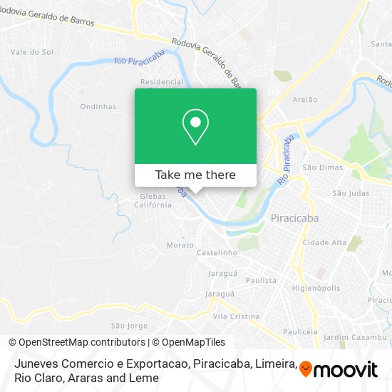 Juneves Comercio e Exportacao map
