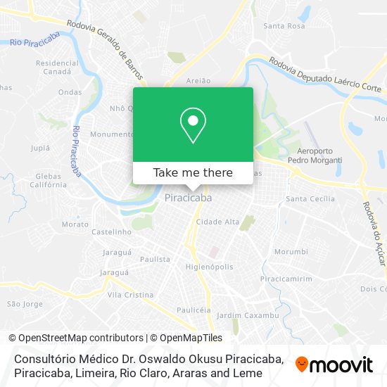Consultório Médico Dr. Oswaldo Okusu Piracicaba map