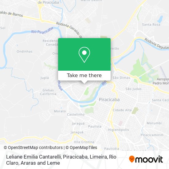 Leliane Emilia Cantarelli map