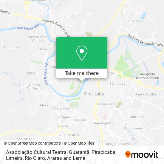Associação Cultural Teatral Guarantã map