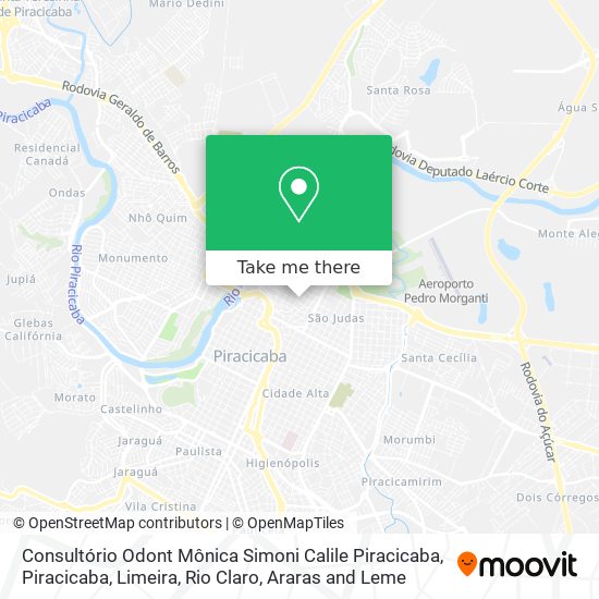 Consultório Odont Mônica Simoni Calile Piracicaba map