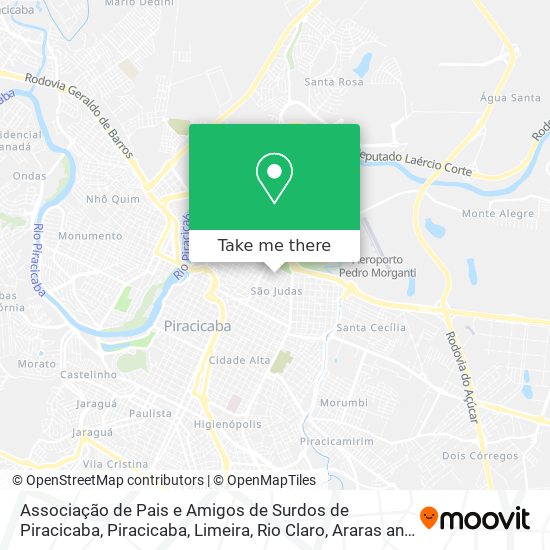 Associação de Pais e Amigos de Surdos de Piracicaba map