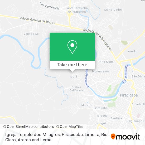 Igreja Templo dos Milagres map