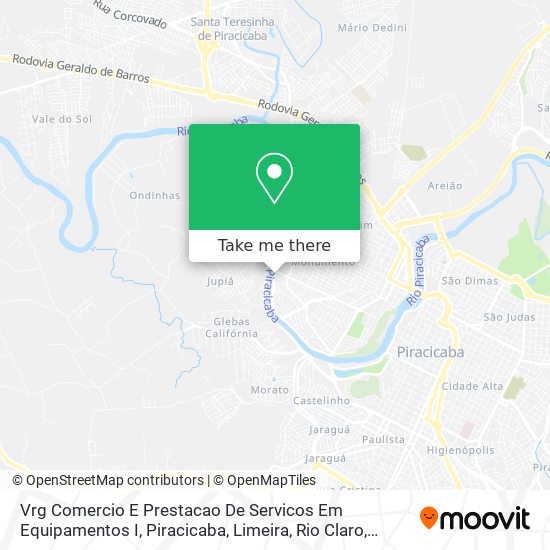 Vrg Comercio E Prestacao De Servicos Em Equipamentos I map