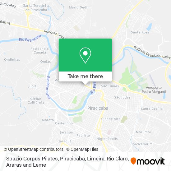 Spazio Corpus Pilates map