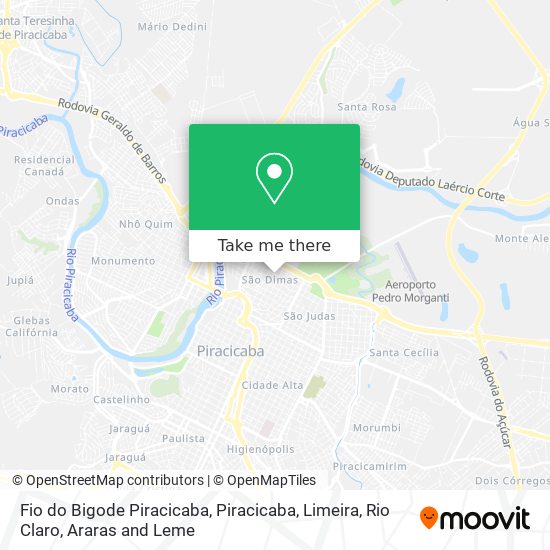 Fio do Bigode Piracicaba map