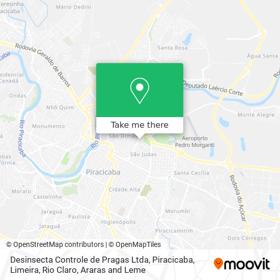 Desinsecta Controle de Pragas Ltda map