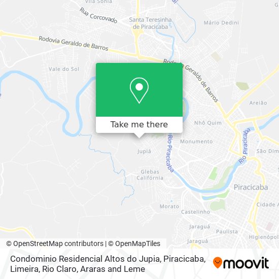 Condominio Residencial Altos do Jupia map