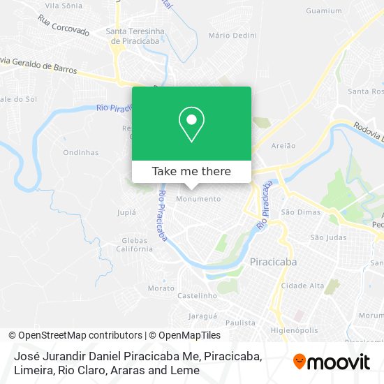 Mapa José Jurandir Daniel Piracicaba Me