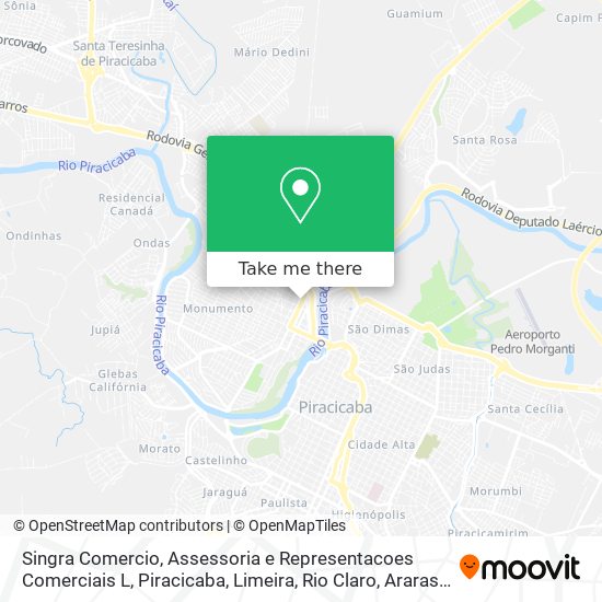 Singra Comercio, Assessoria e Representacoes Comerciais L map