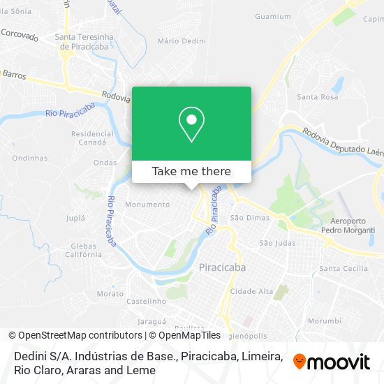 Dedini S / A. Indústrias de Base. map