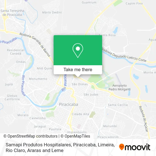 Samapi Produtos Hospitalares map